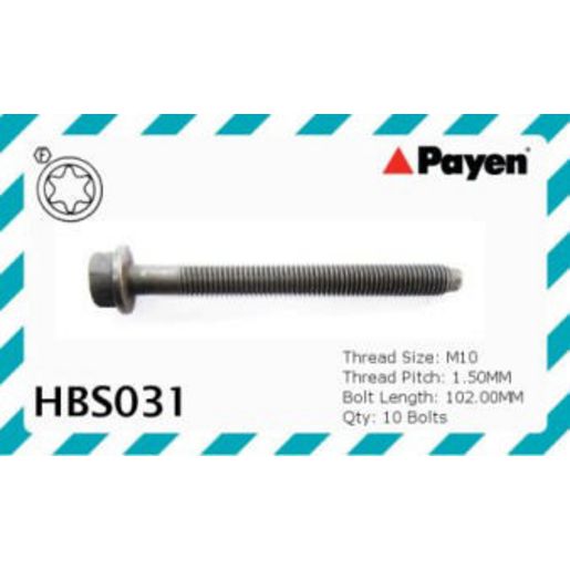 Payen Acl Head Bolt Set HBS031