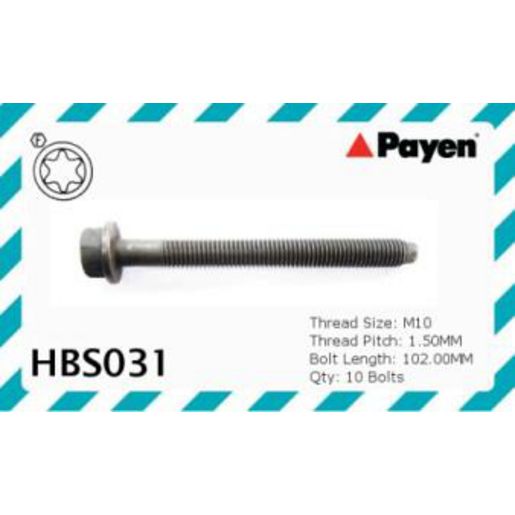 Payen Acl Head Bolt Set HBS031