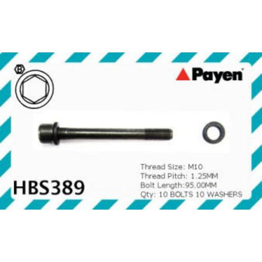 Payen Bolt Set-Cylinder Head HBS389