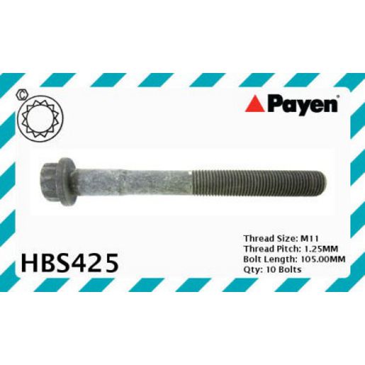Payen Cylinder Head Bolt Set HBS425
