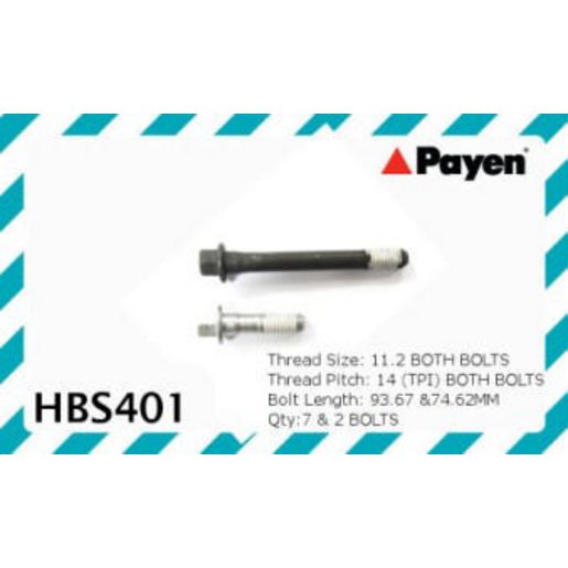 Payen Bolt Set-Cylinder Head HBS401