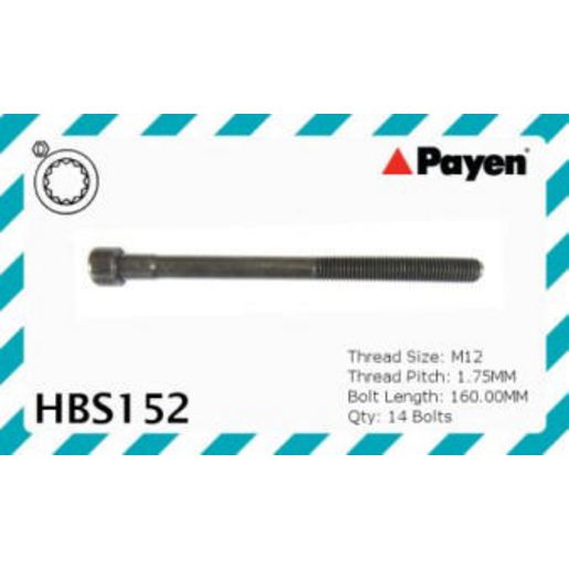 Payen Bolt Set-Cylinder Head HBS152