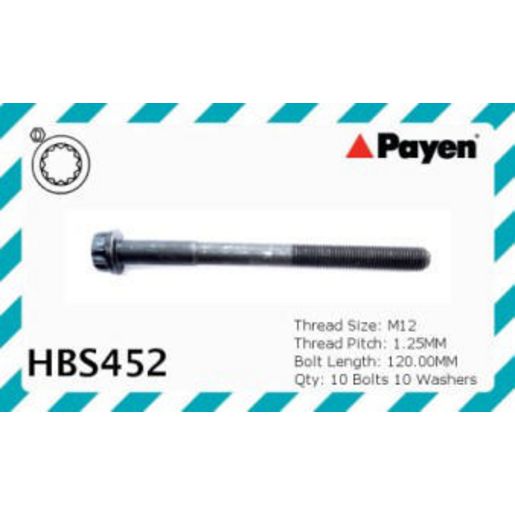 Payen Bolt Set-Cylinder Head HBS452