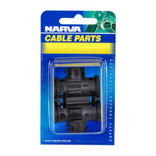 Narva Convoluted Tubing Fitting T Piece (7 X 7 X 7)Mm 2 Pce 56770BL