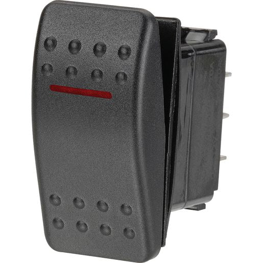 Narva Rocker Switch Sealed 12V 20A Red LED On Off 63114BL