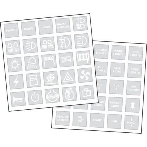 Narva 4WD Sticker Set White (50Pk) 63175BL