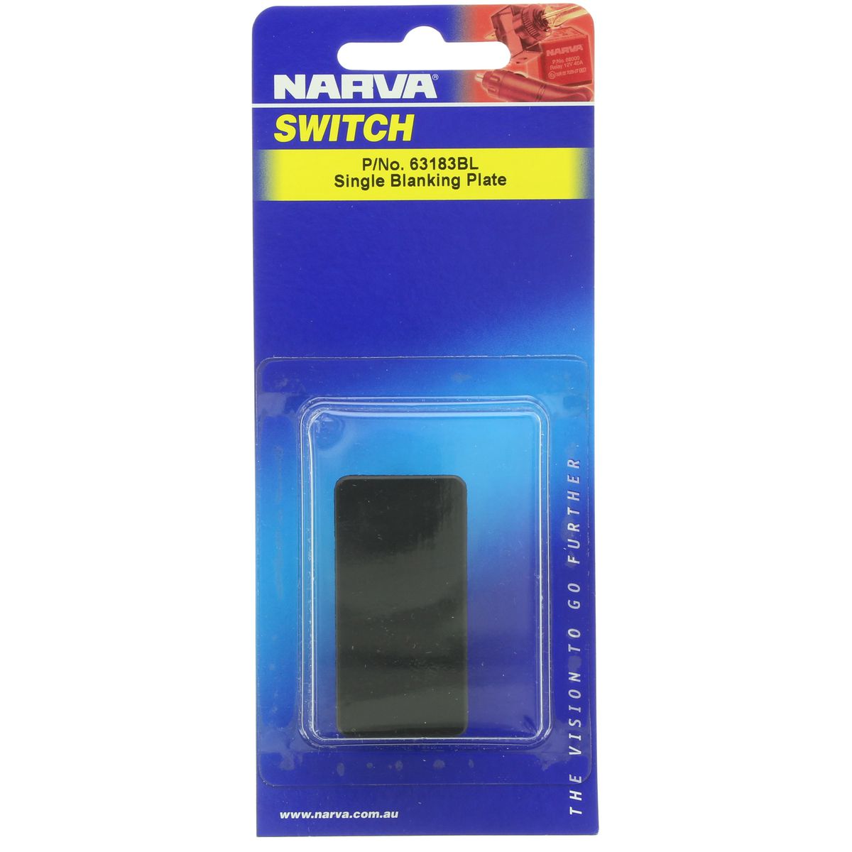 Narva Rocker Switch Blanking Plate 63183BL