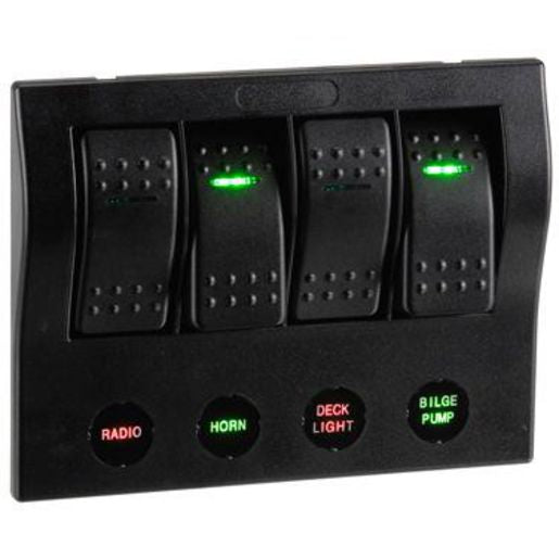 Narva Switch Panel 4 Way With Circuit Breaker 63191