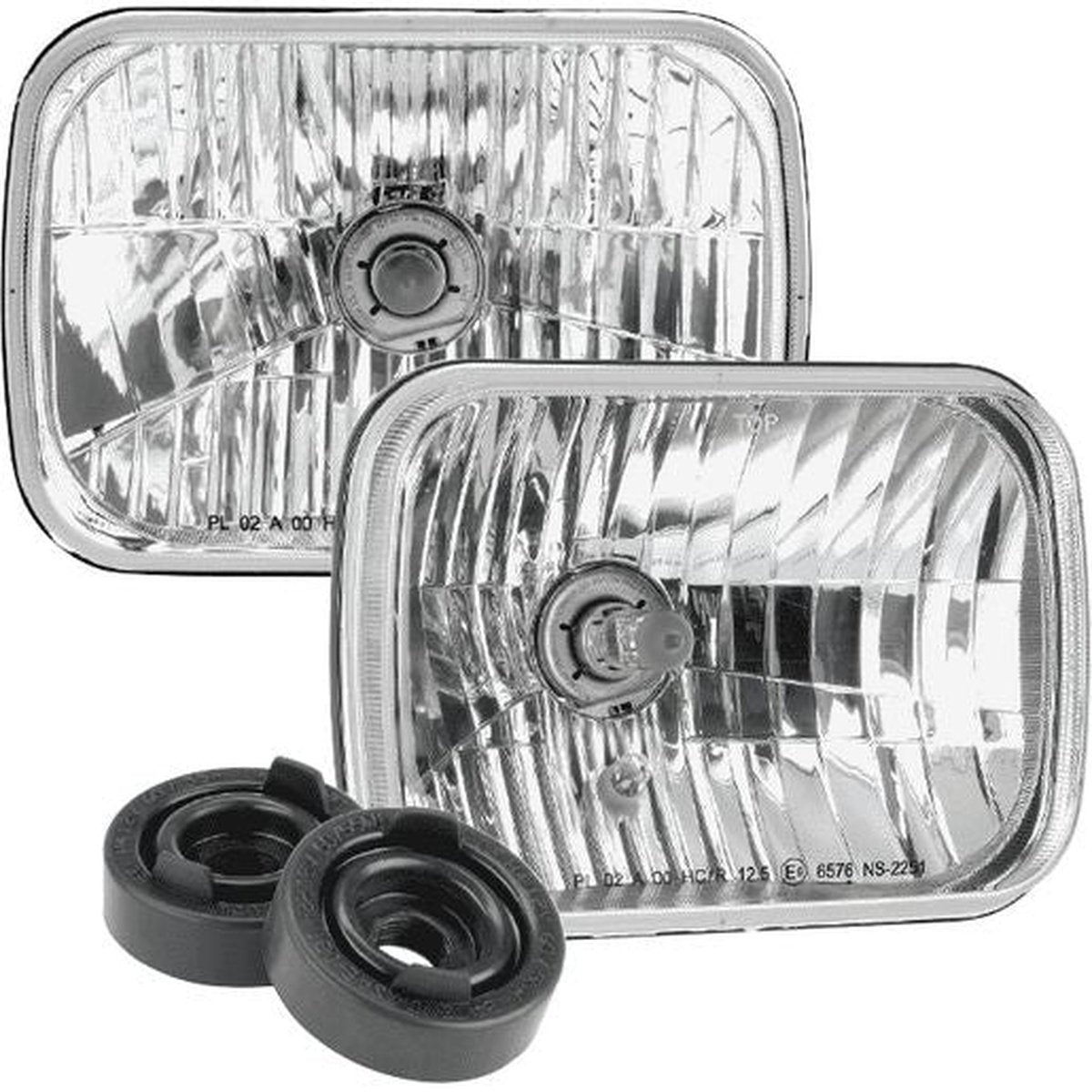 Narva H4 200X142mm Free Foam Halogen Headlamp Conversion Kit 12V 60/55W - 72026