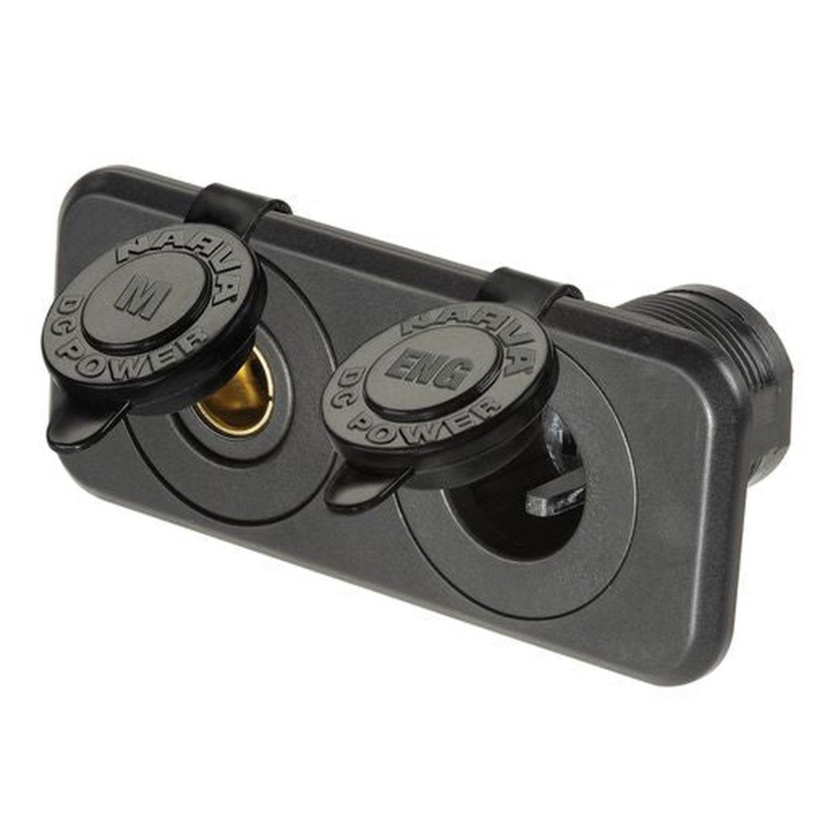Narva Twin Flush Mount Socket Merit/Engel 81142BL