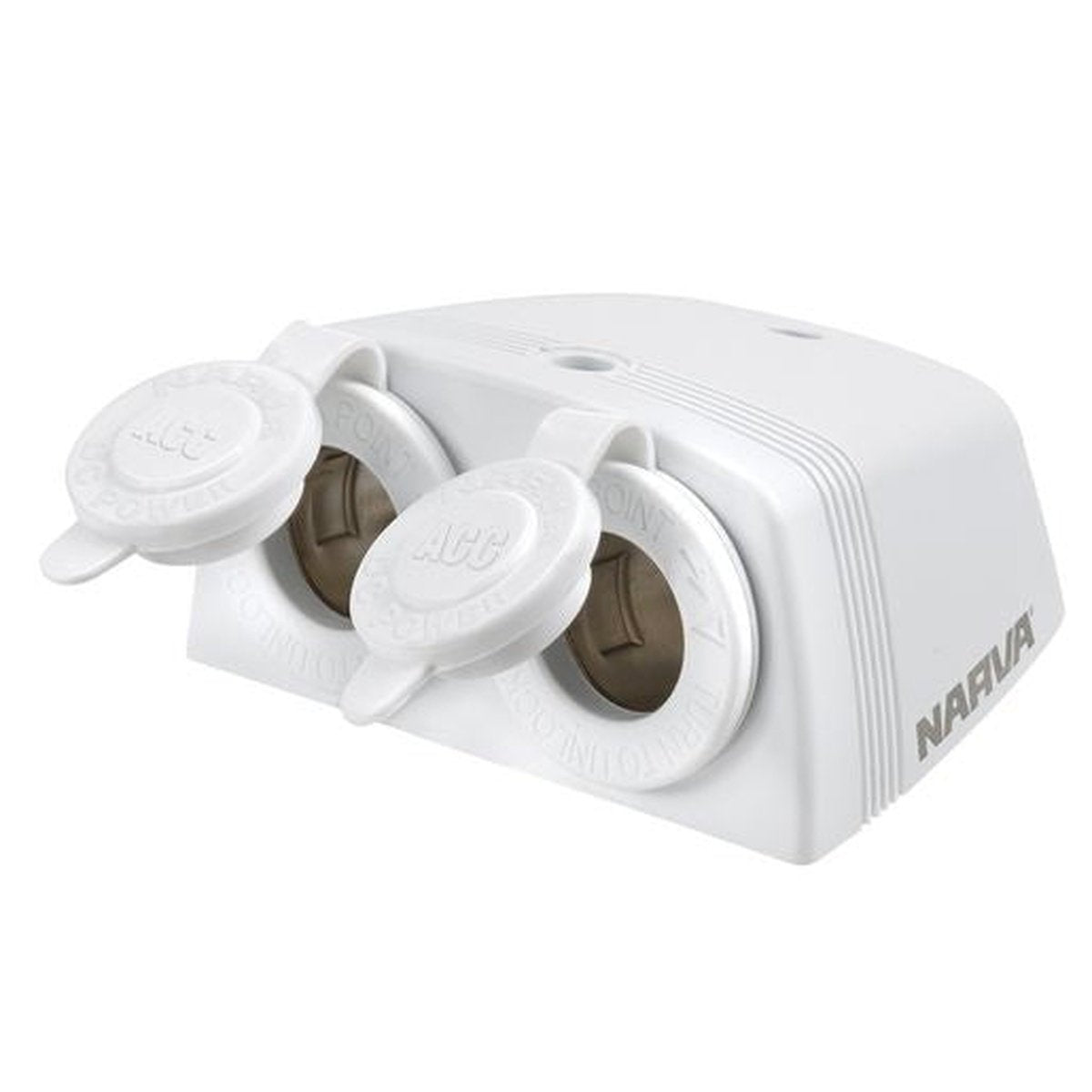 Narva HD Twin Surface Mount Socket Accessory White 81160WBL