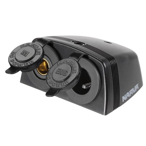 Narva HD Twin Surface Mount Socket Merit/Engel 81166BL
