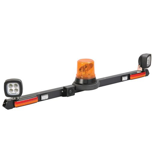 Narva Mine Bar Amber Hi Optic Led Beacon Led Worklamp Stir Broadband Alarm 1.2M 85078B