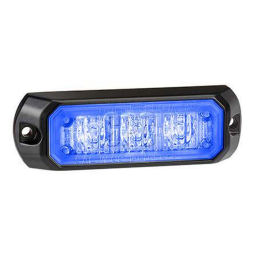 Narva LED Strobe Blue 12 Or 24V Permanent Mount 85203B