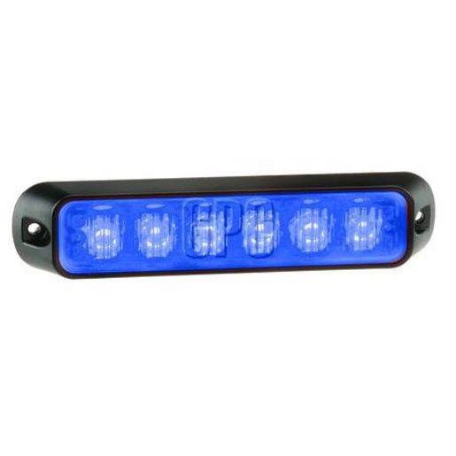 Narva Low Profile High Powered LED Warning Light Blue 6 x 1W 12/24V 85206B