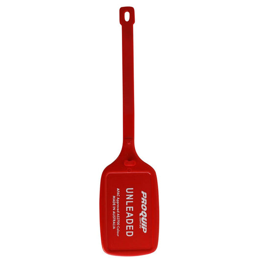 Proquip Fuel Jerry Can Identity Tag Unleaded Red 1040