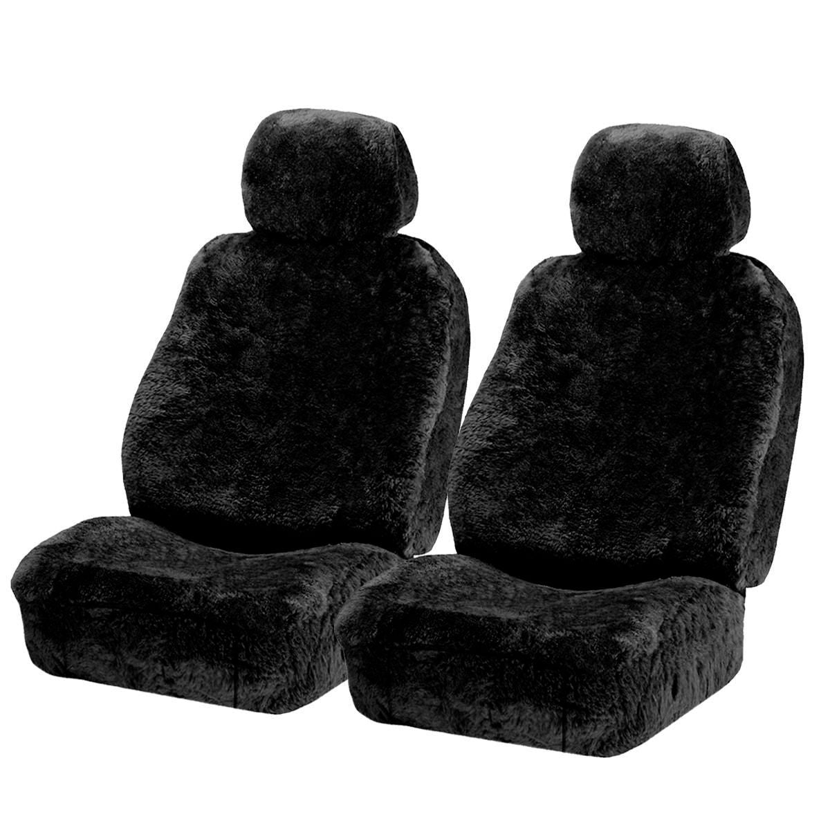 Gear Up Sheep Skin Opulence Seat Covers 30/50 Black GUSSOPPR30ABLK