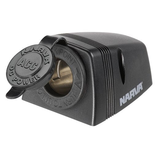 Narva HD Surface Mount Accessory Socket 12V Black 81025BL