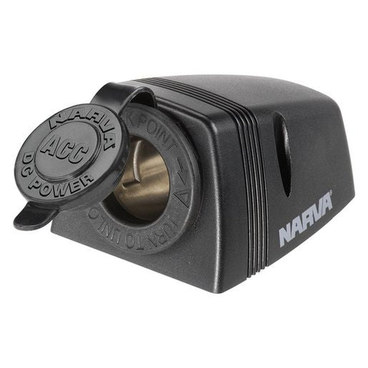 Narva HD Surface Mount Accessory Socket 12V Black 81025
