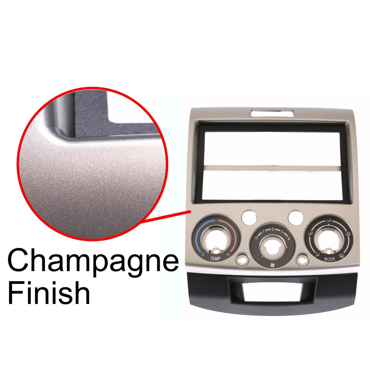 Aerpro Facia fits Mazda BT-50/Ford Ranger 07-12 Champagne