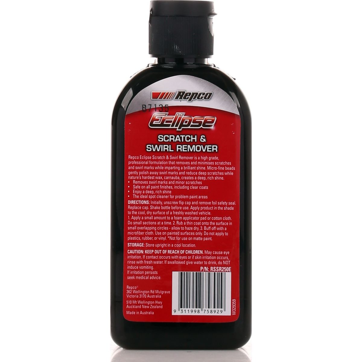 Eclipse Scratch & Swirl Remover 250Ml RSSR250E