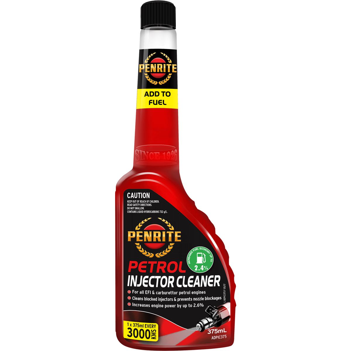 Penrite Petrol Injector Cleaner 375ml ADPIC375