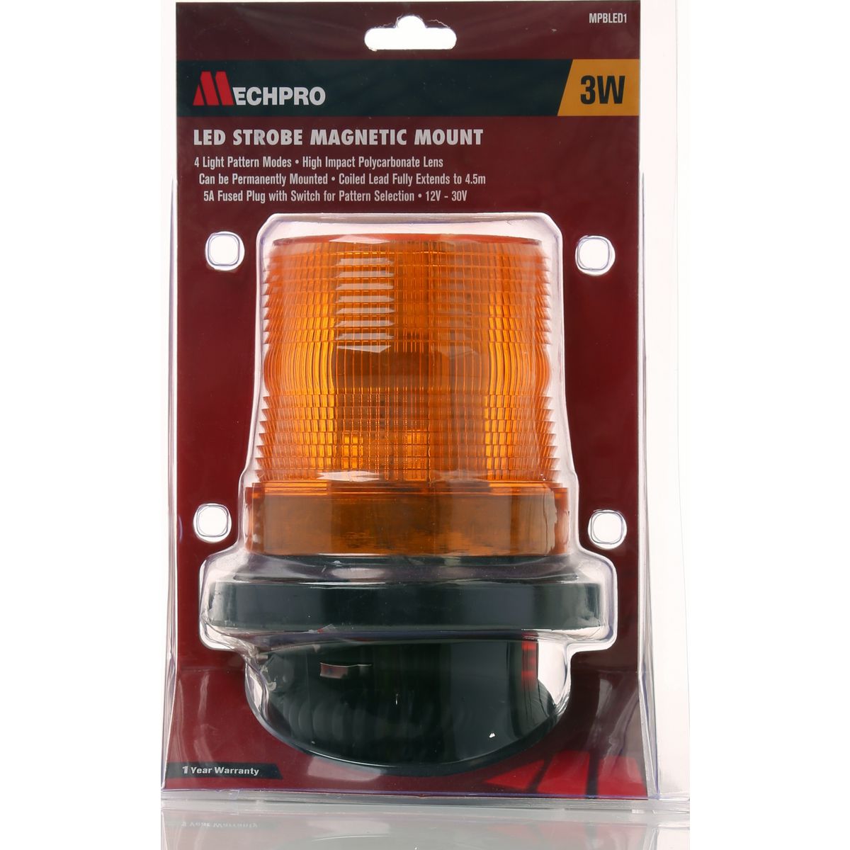 Mechpro Beacon LED Amber 3Wx10 DC10-30V MPBLED1