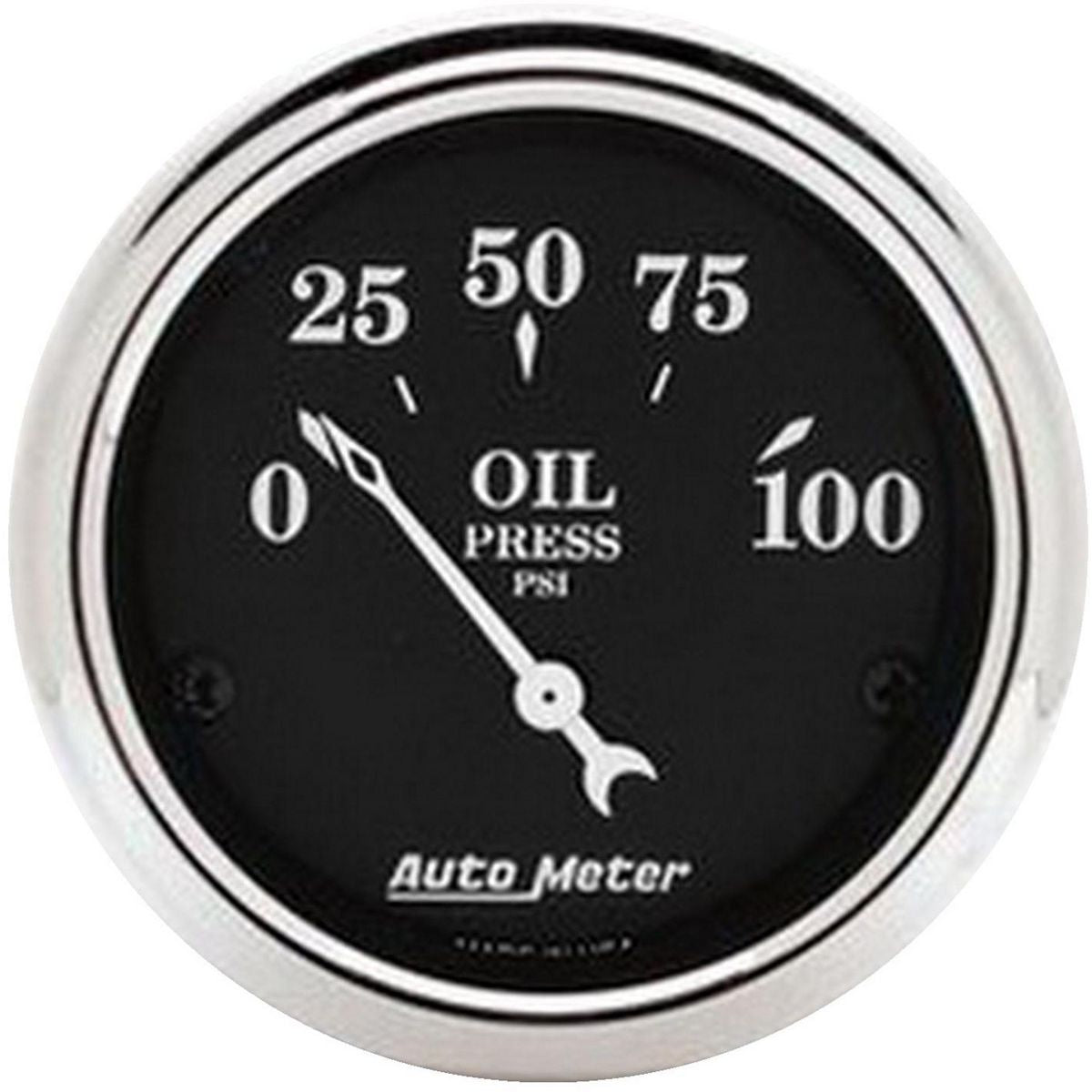 Autometer Old Tyme 2-1/16in Oil Pressure Gauge 0-100PSI Short Sweep Electric AU1727