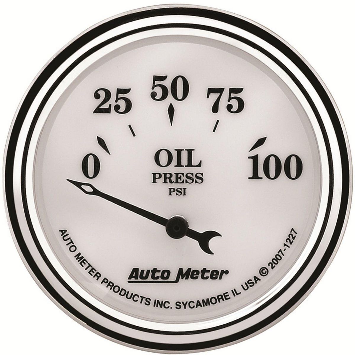 Autometer Old Tyme 2-1/16in Oil Pressure Gauge 0-100PSI Electric AU1227