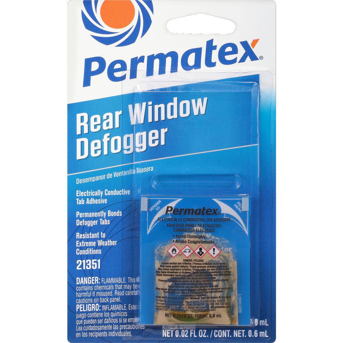 Permatex Rear Window Defogger Electrically Conductive Tab Adhesive PX21351
