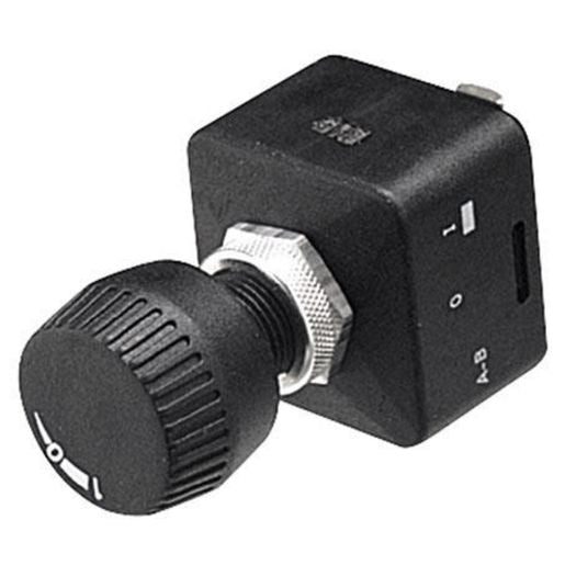 Hella Rotary Switch On - Off - Spst (Contacts Rated 15A @ 12V) 4020