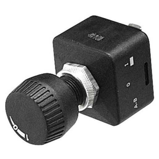 Hella Rotary Switch On - Off - Spst (Contacts Rated 15A @ 12V) 4020