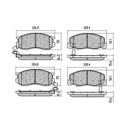 RDA GP Max Brake Pad Set Front RDB1372