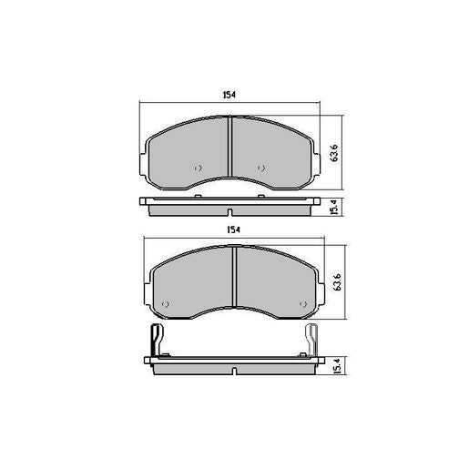 RDA GP Max Brake Pad Set Front RDB1972