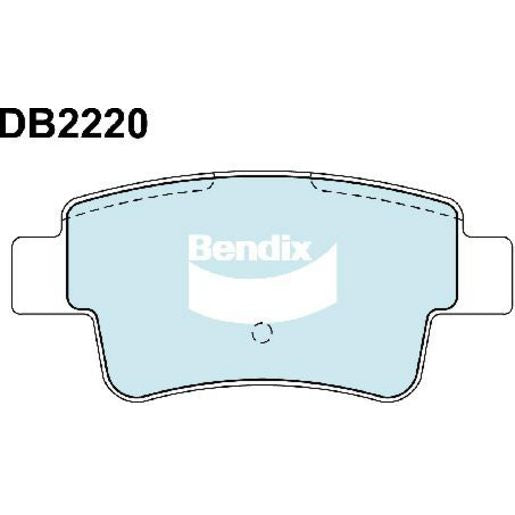 Bendix General CT Brake Pad Set Rear DB2220 GCT