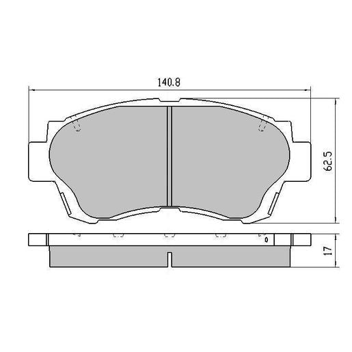 RDA GP Max Brake Pad Set Front RDB1209