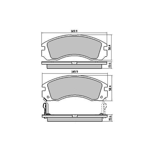 RDA GP Max Brake Pad Set Front RDB1223