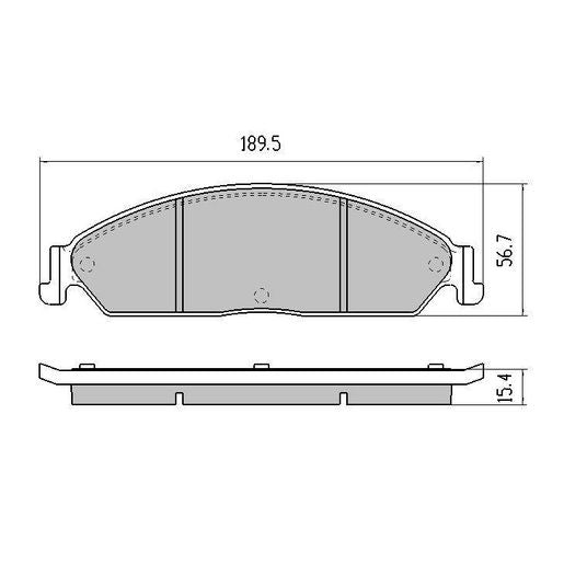 RDA GP Max Brake Pad Set Front RDB1473