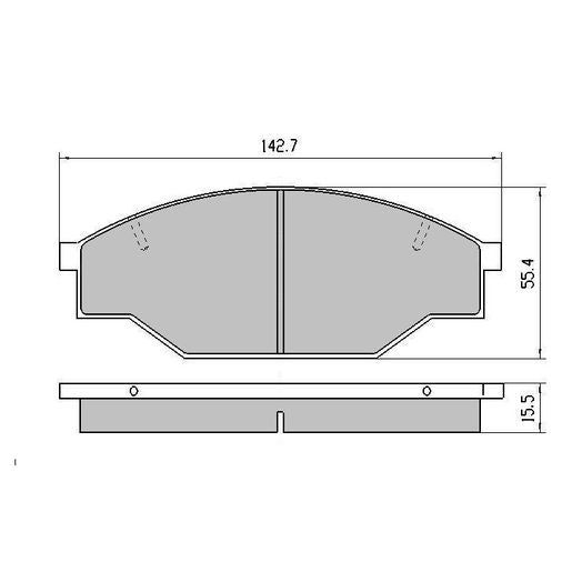 RDA GP Max Brake Pad Set Front RDB318