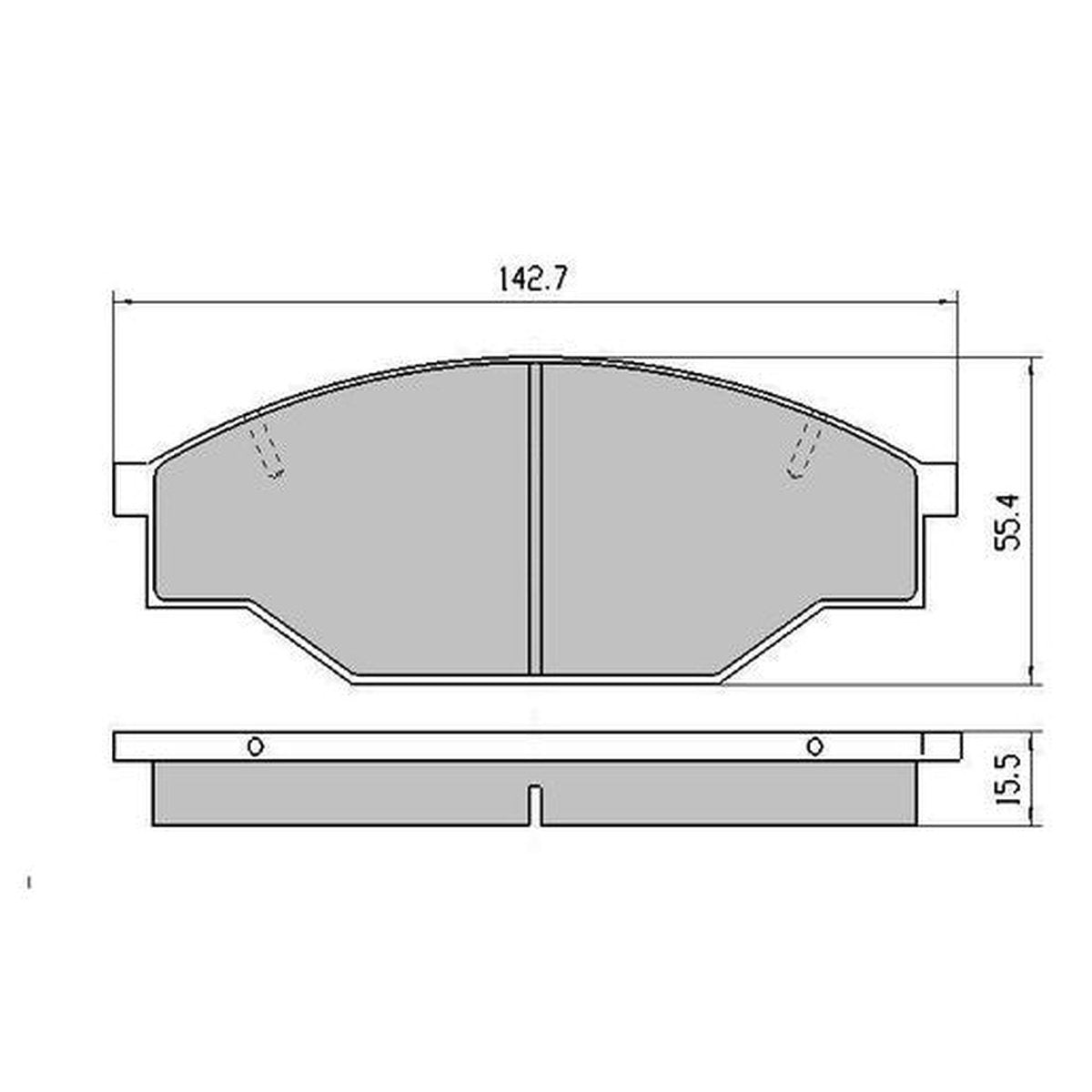 RDA GP Max Brake Pad Set Front RDB318
