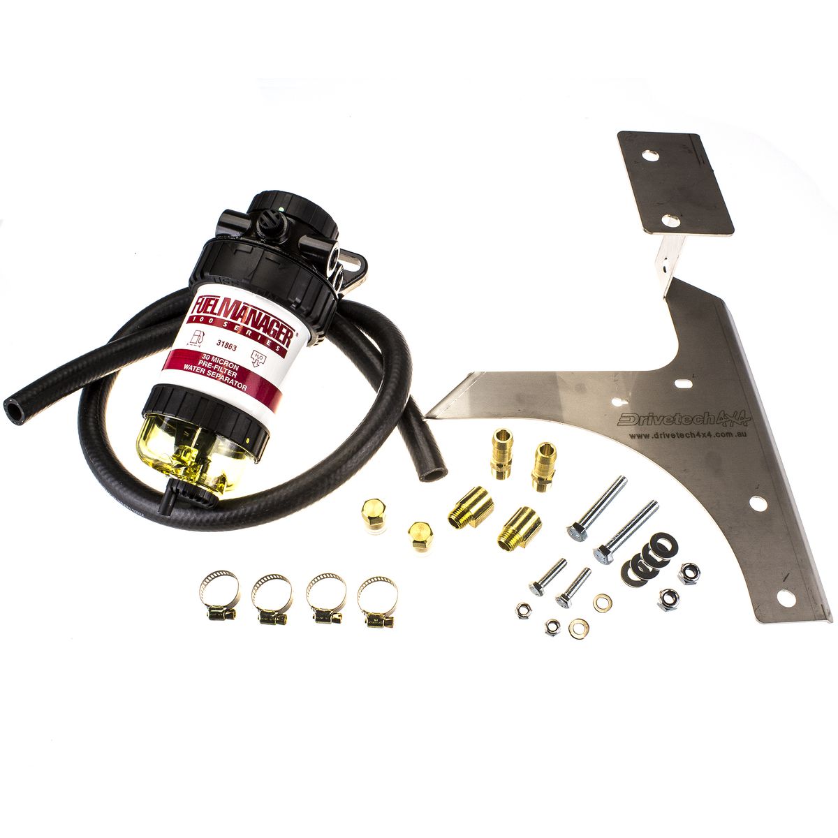Drivetech 4x4 FuelManager Diesel Pre Filter Kit DT-FMK010 fits Mitsubishi Triton 2.5L Turbo Diesel 1990-2007