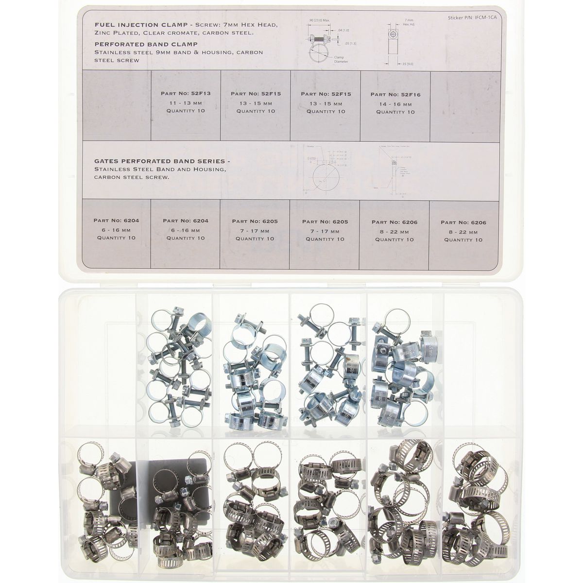 Ideal Fuel Line Clamp Pack IFCM-1