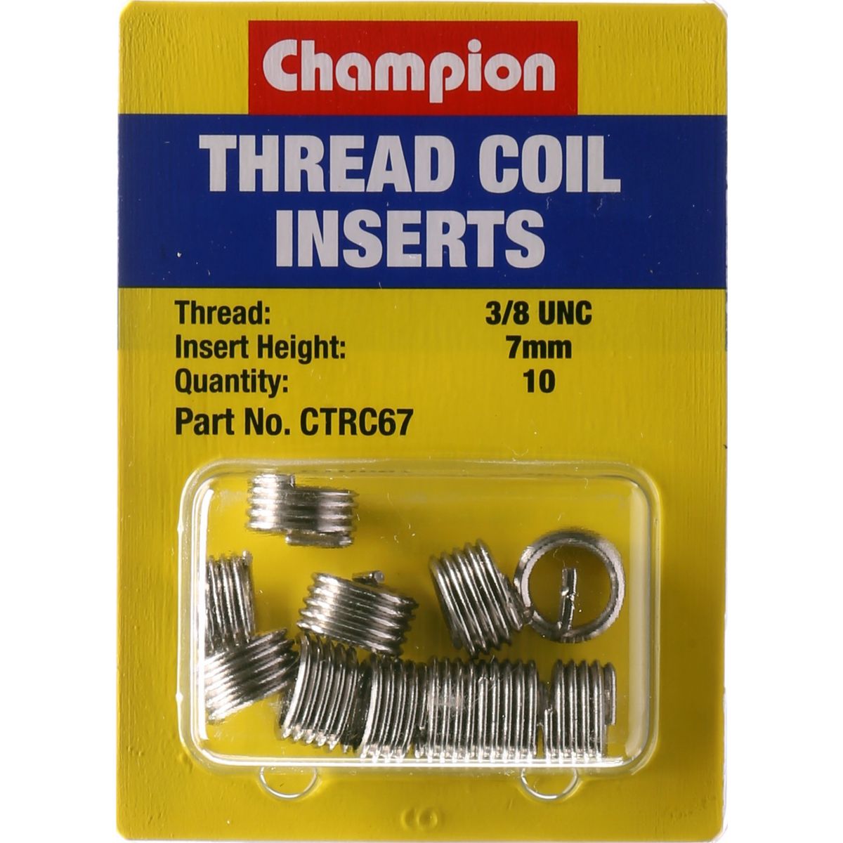 Champion Fasteners Thread Insert Refills 3/8 UNC x 7mm CTRC67