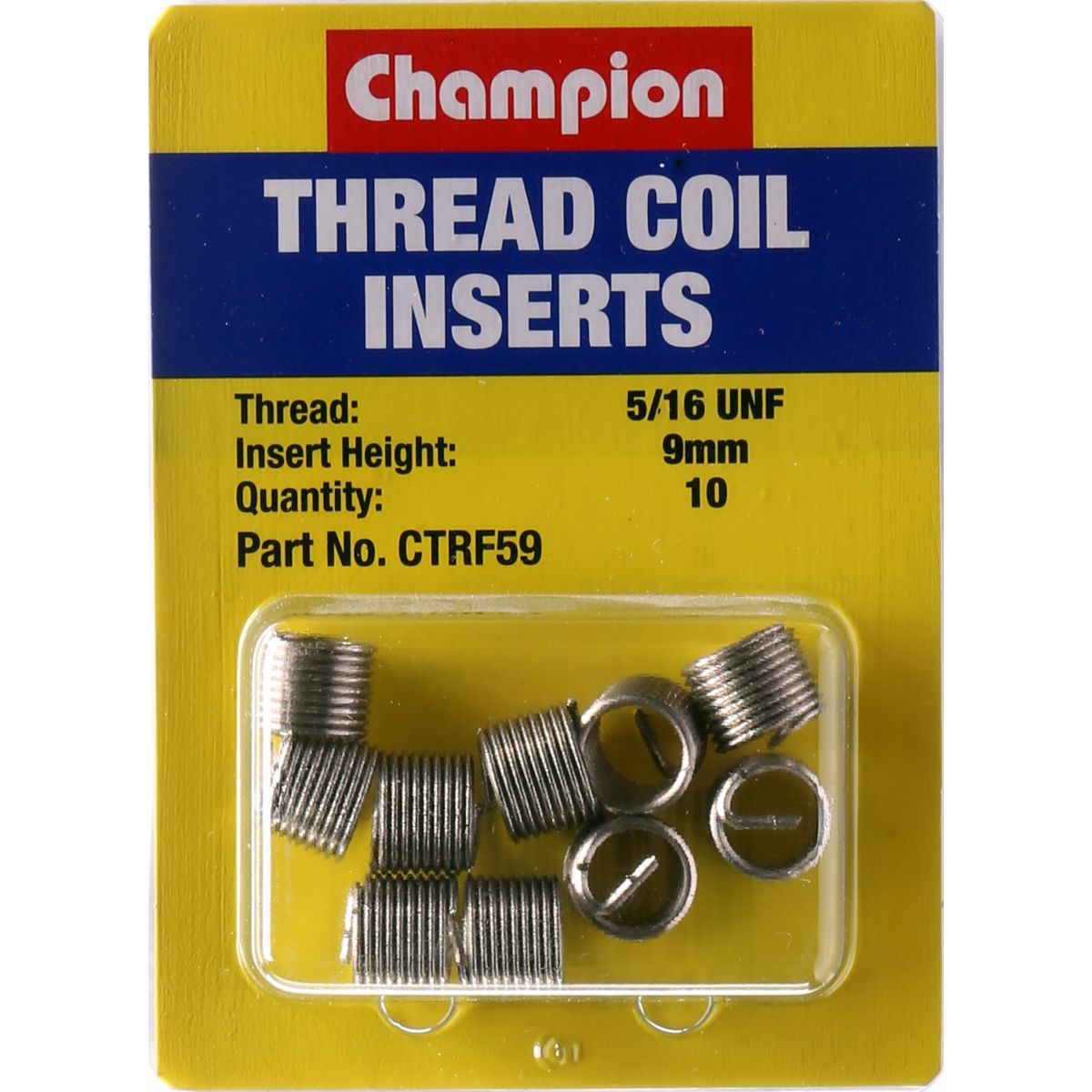 Champion Fasteners Thread Insert Refills 5/16 UNF x 9mm CTRF59