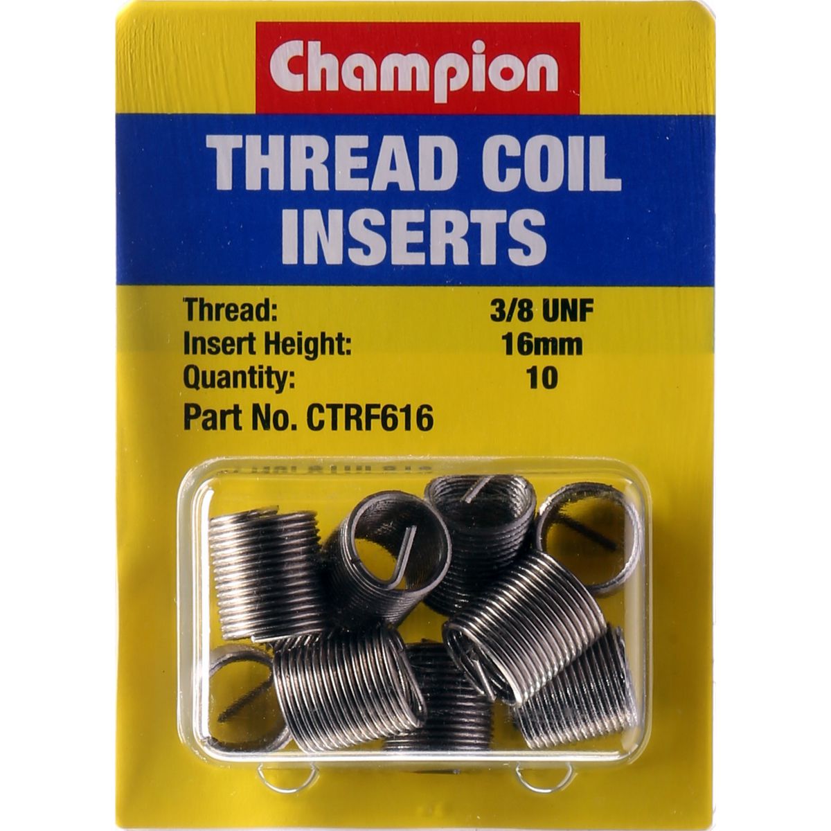 Champion Fasteners Thread Insert Refills 3/8 UNF x 16mm CTRF616
