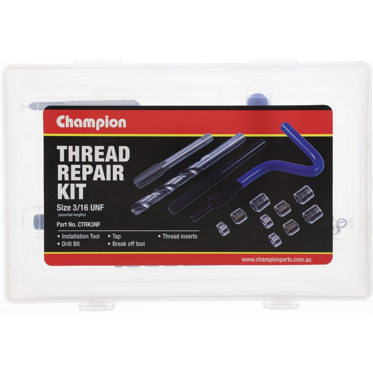 Champion Fasteners Thread Repair Kit 3/16In Unf CTRK3NF