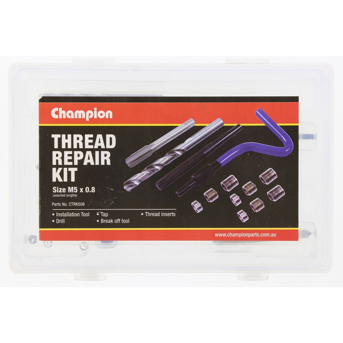 Champion Fasteners Thread Repair Kit M5 X 0.8mm CTRK508