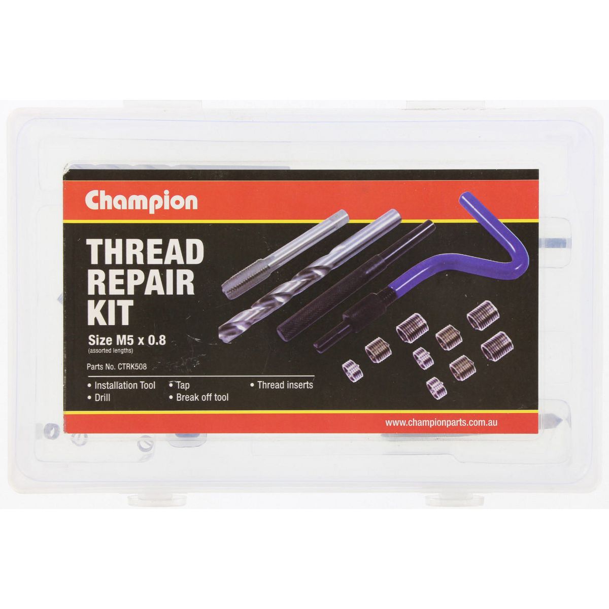 Champion Fasteners Thread Repair Kit M5 X 0.8mm CTRK508