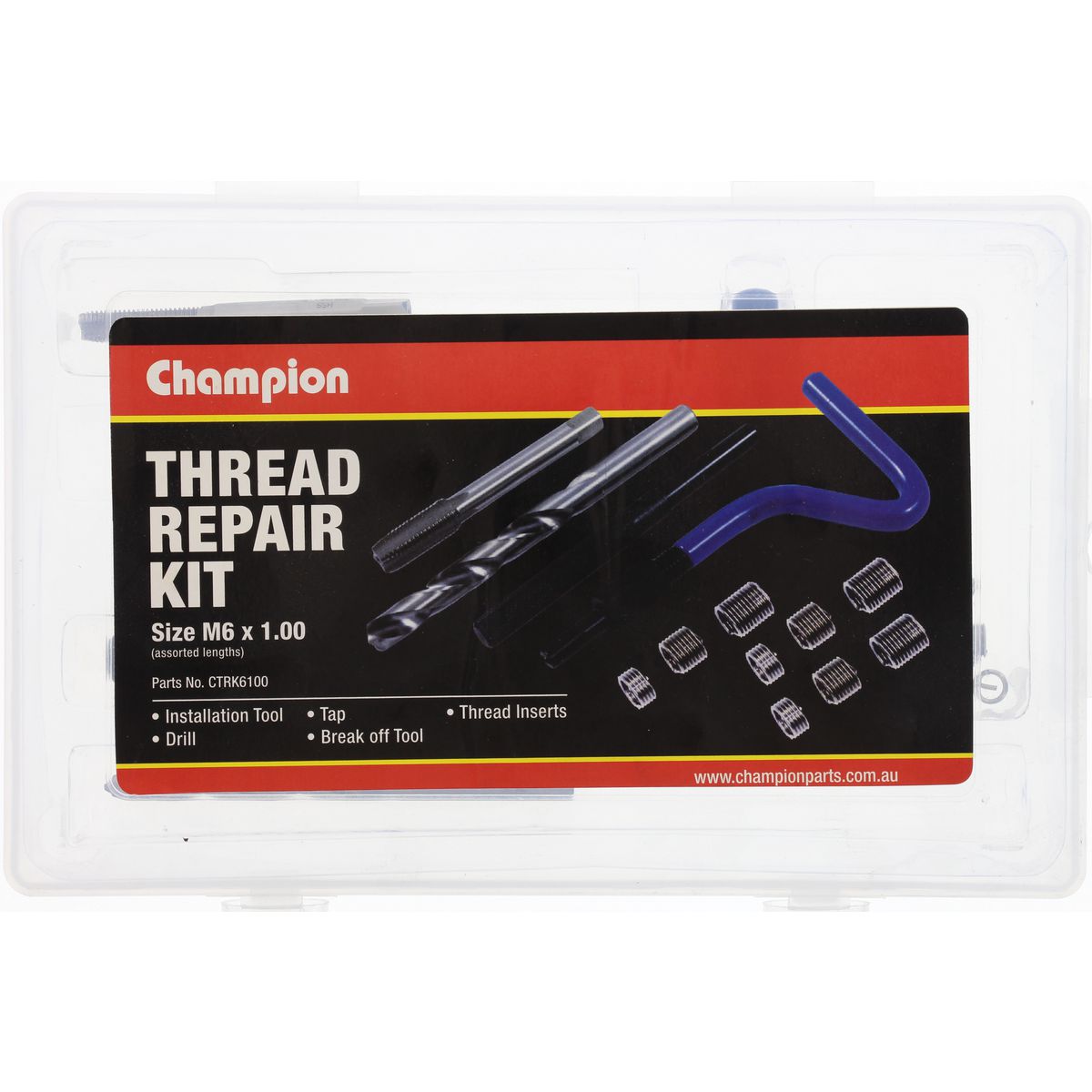 Champion Fasteners Thread Repair Kit M6 X 1.00mm CTRK6100