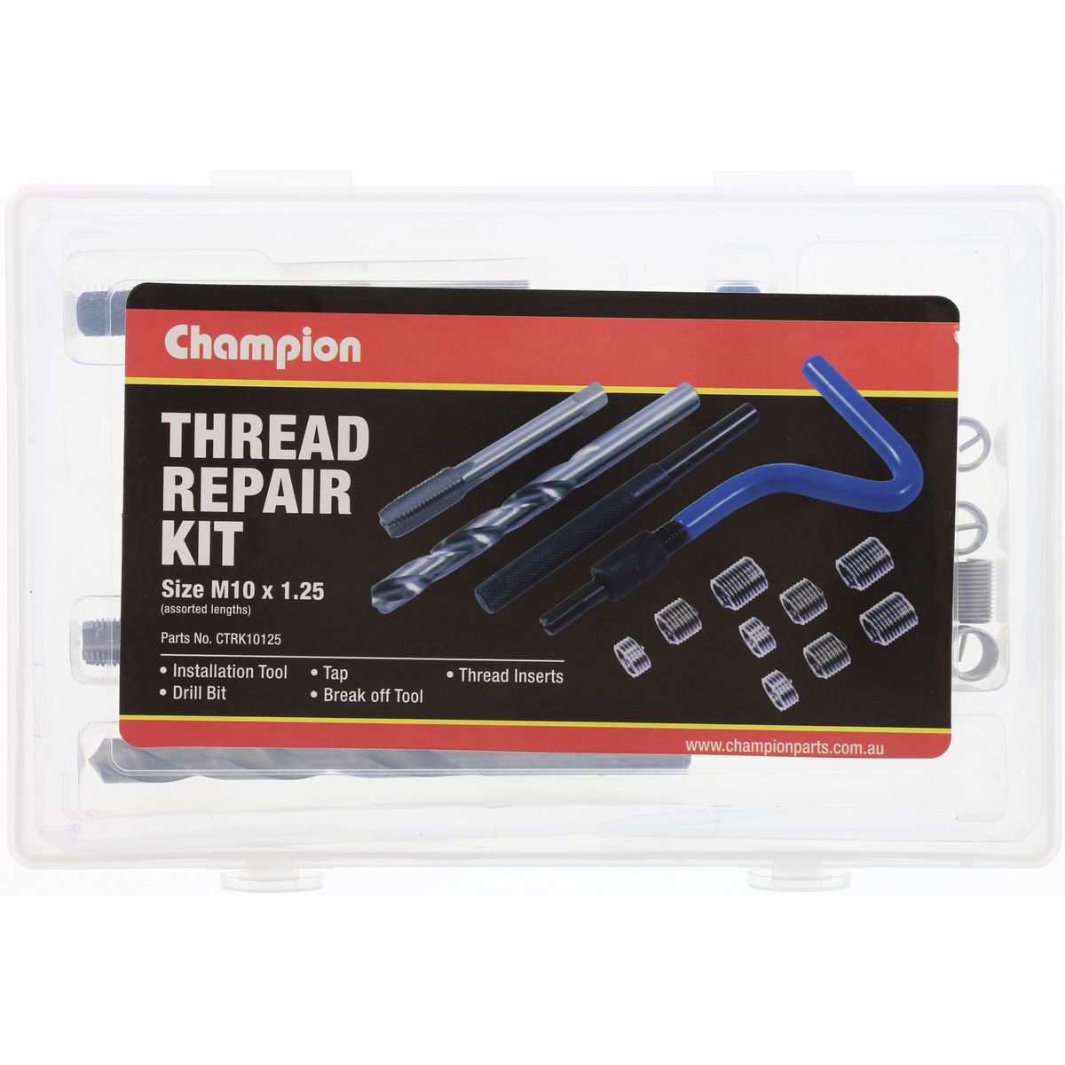 Champion Fasteners Thread Repair Kit M10 X 1.25mm CTRK10125